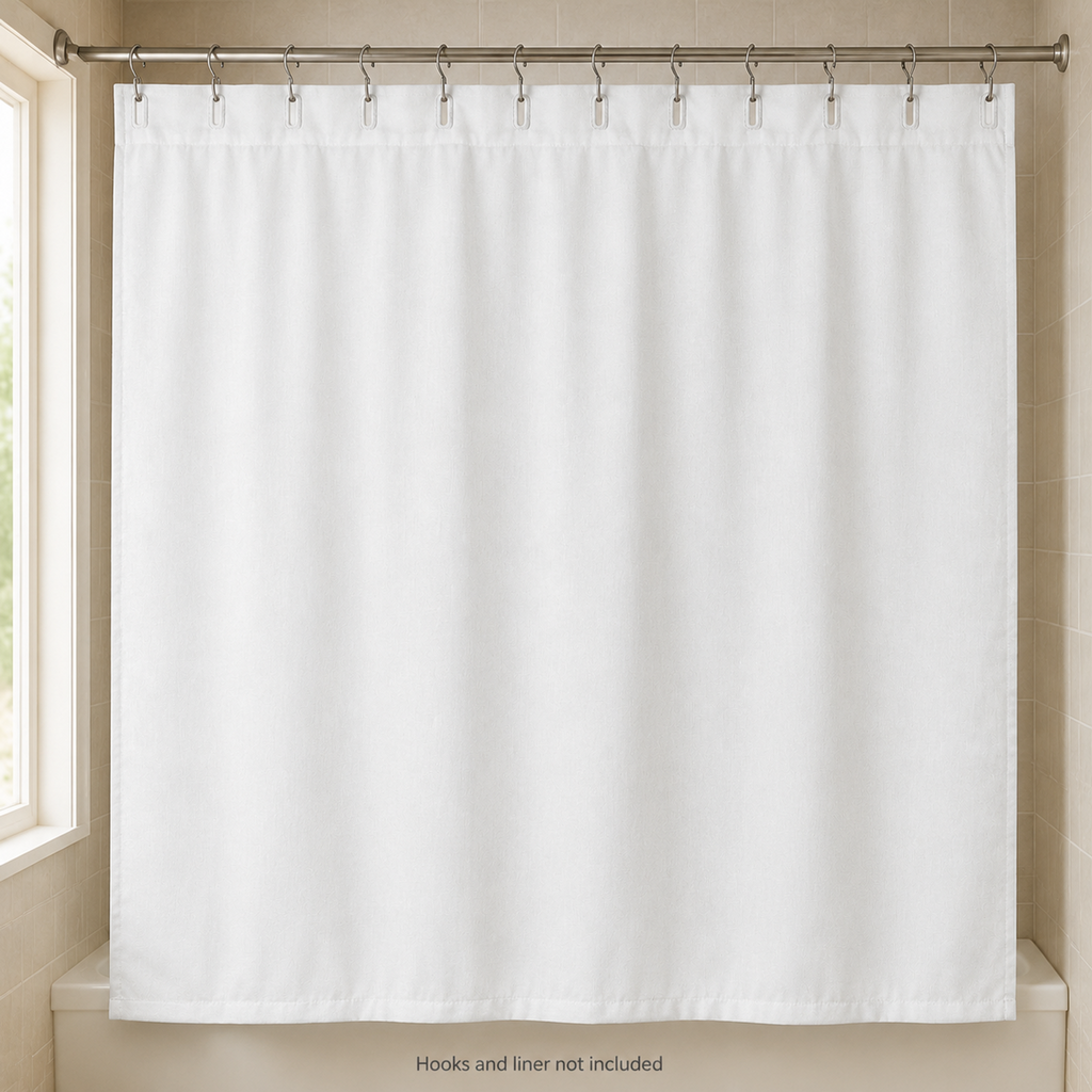 Textured Fabric Shower Curtain