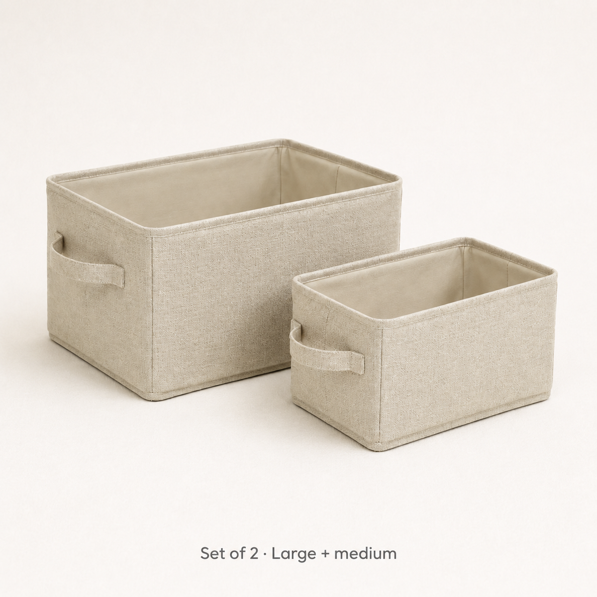 Collapsible Fabric Storage Basket Set