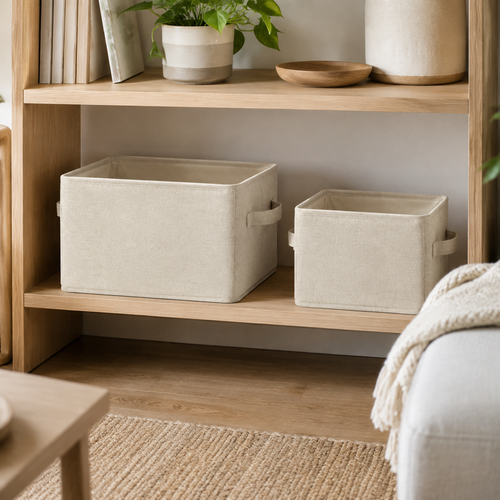 Collapsible Fabric Storage Basket Set
