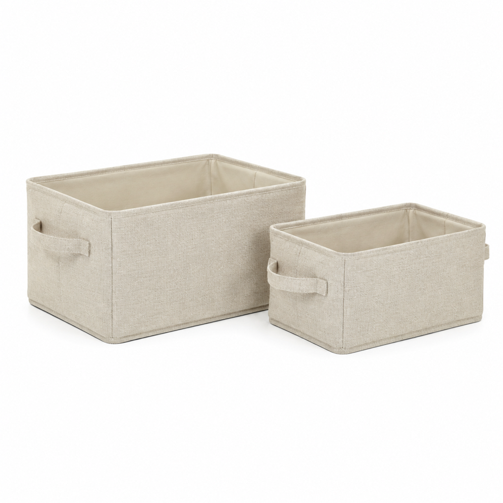 Collapsible Fabric Storage Basket Set