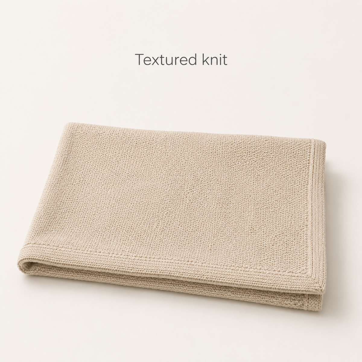 Textured Knit Throw Blanket