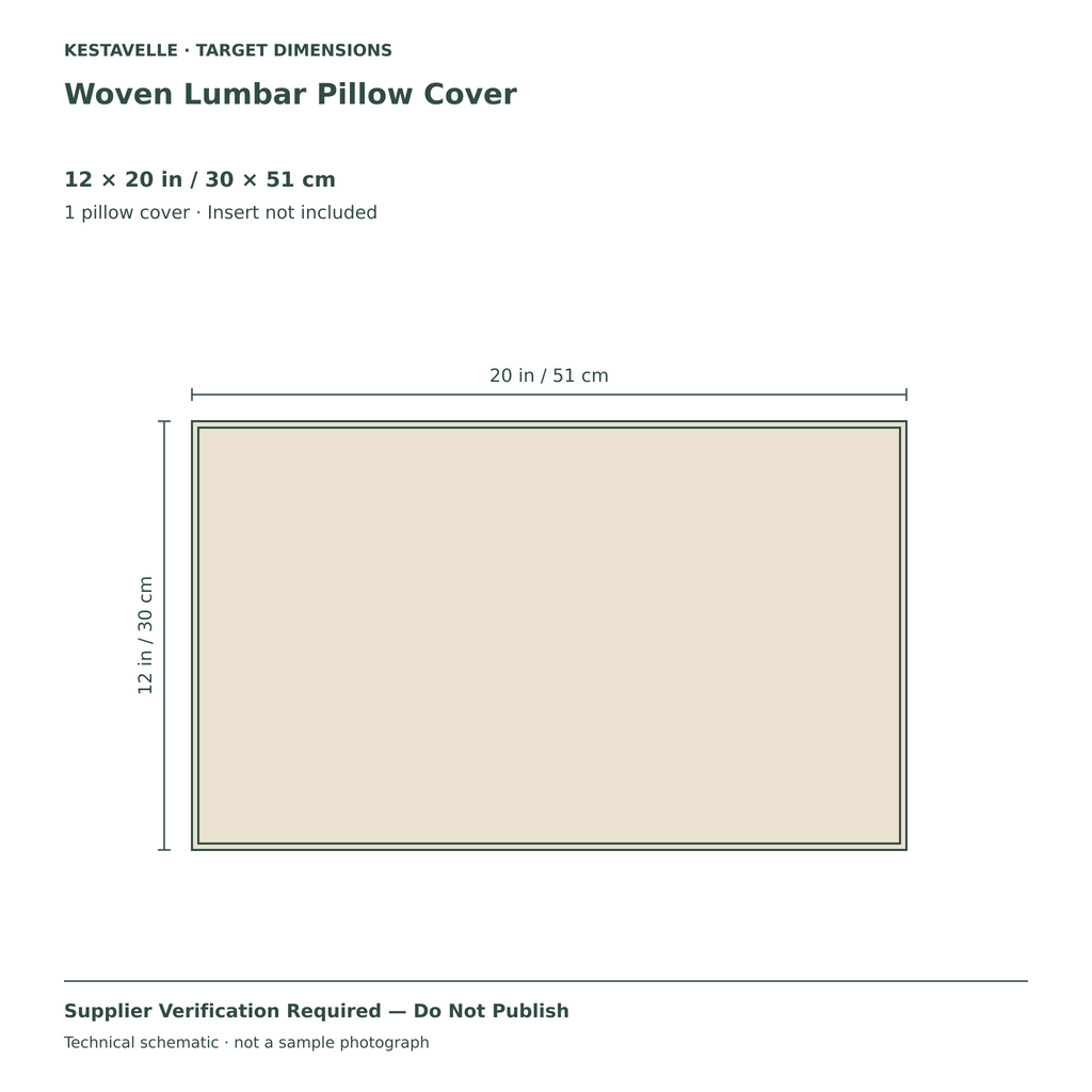 Woven Lumbar Pillow Cover