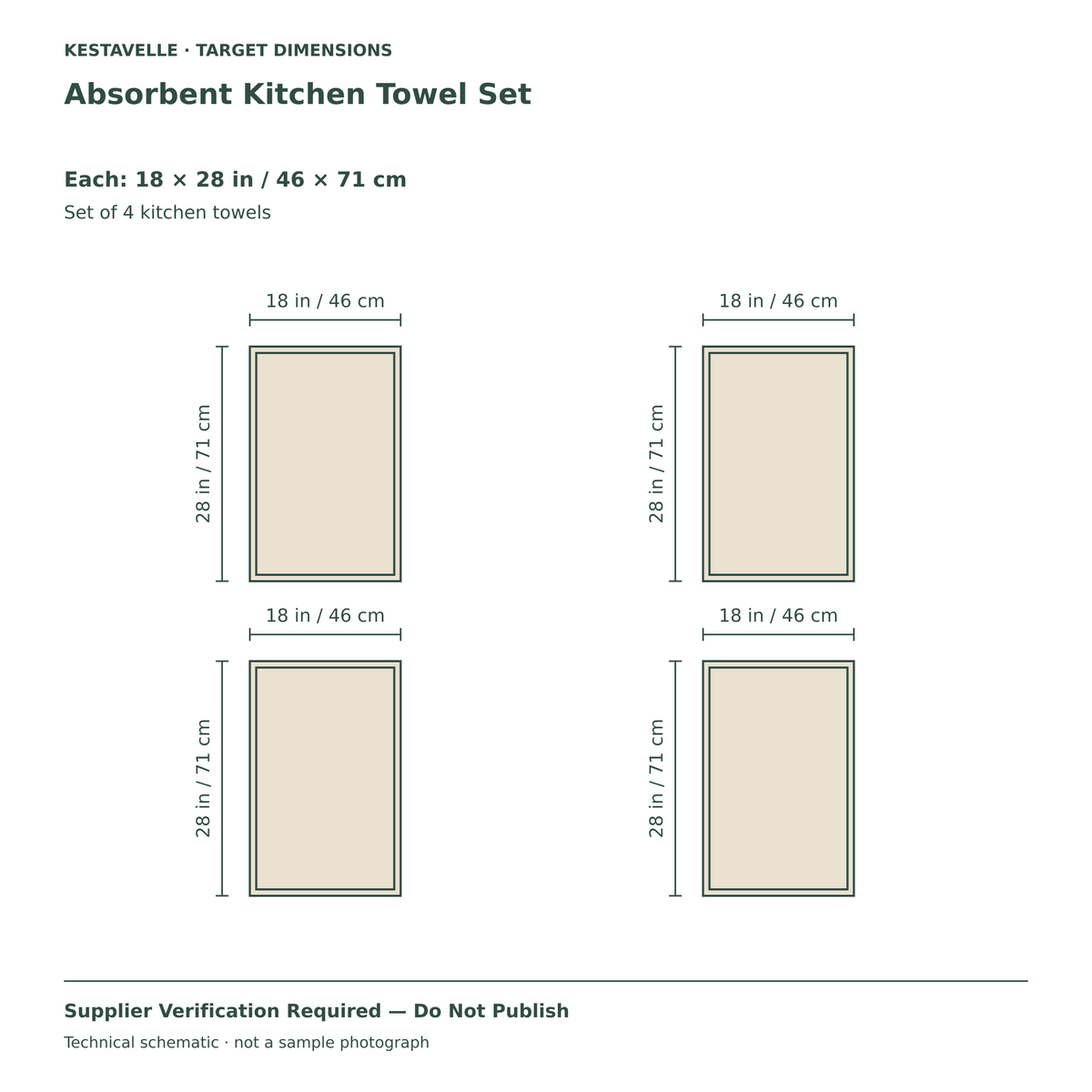 Absorbent Kitchen Towel Set