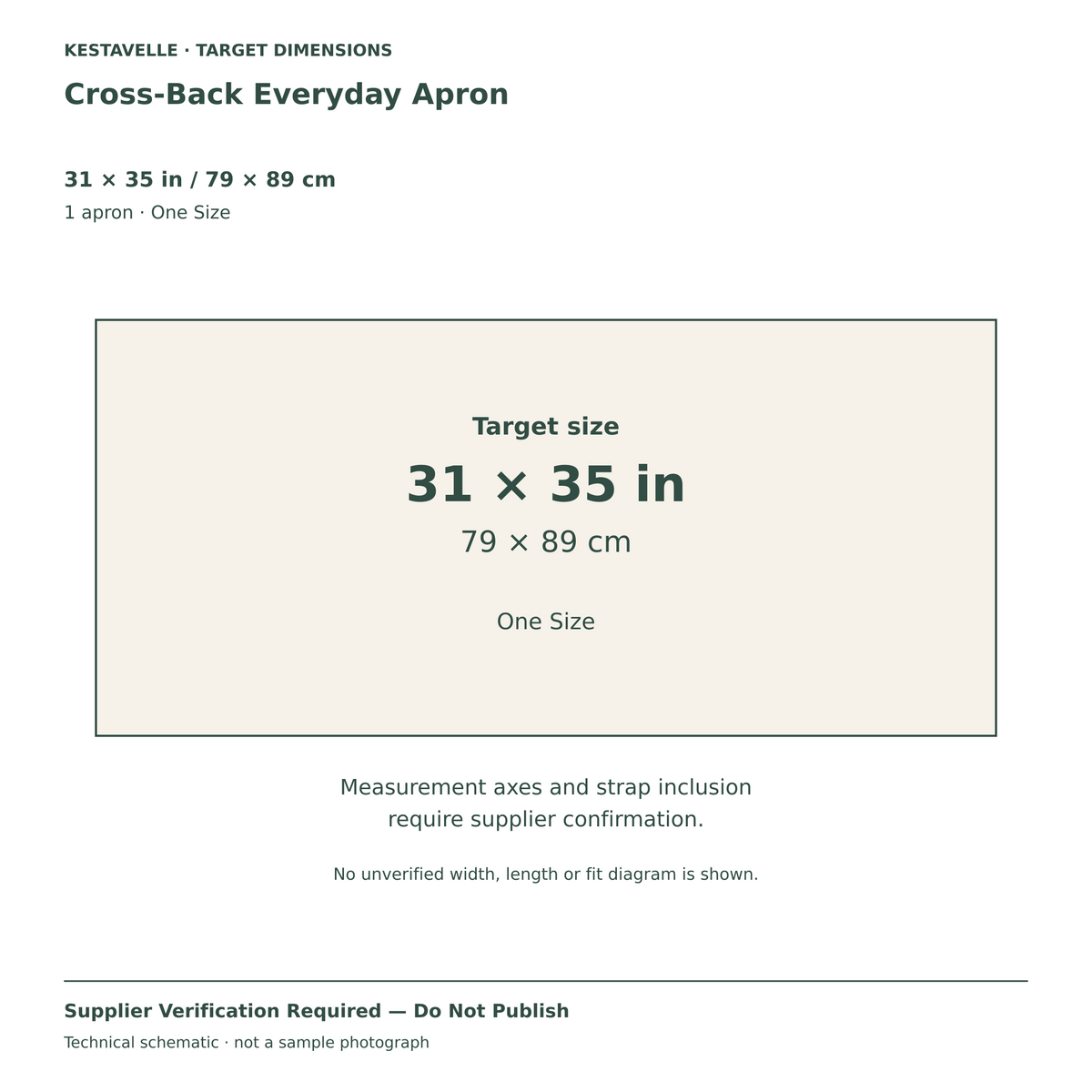 Cross-Back Everyday Apron